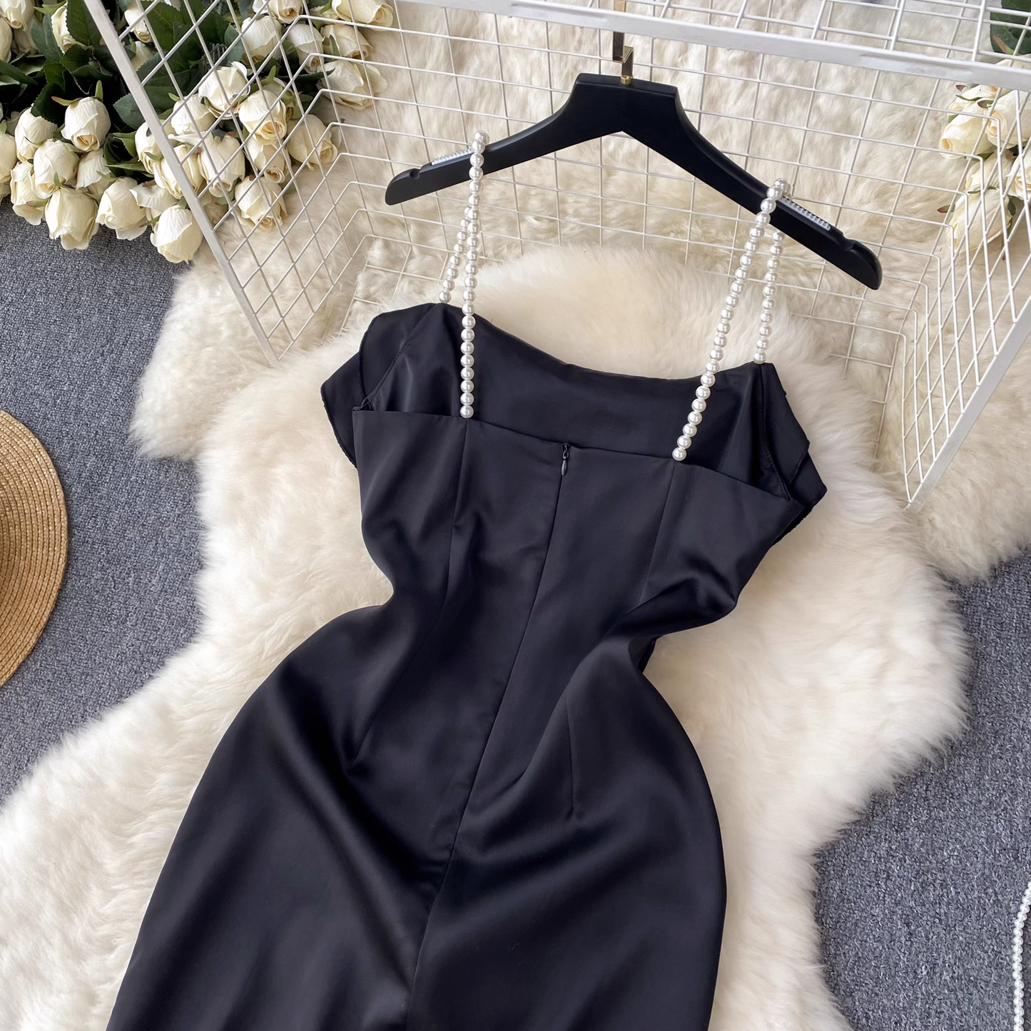 Fashion Black Summer Dress ,YM164