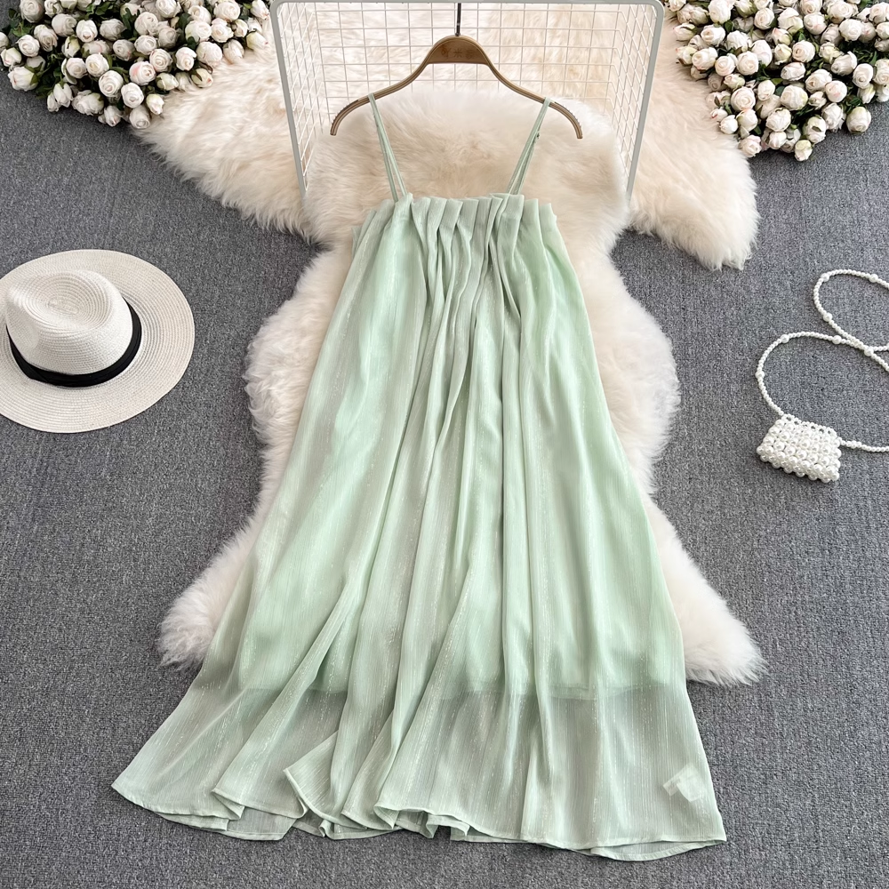 Fashion A-line Chiffon Dress ,YM221