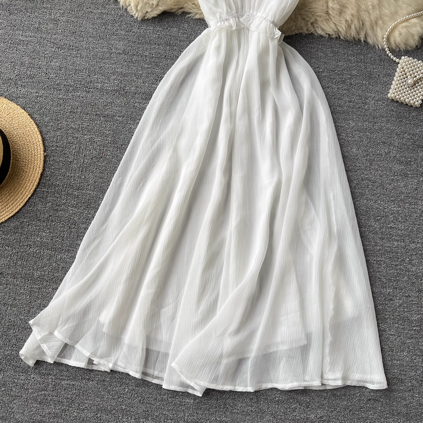 women's summer white dress YM1097