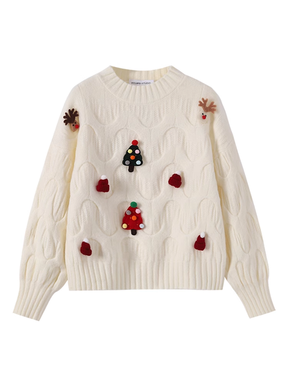 women's retro Christmas sweater YM929