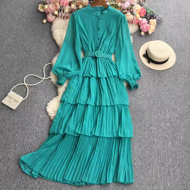 A-line Tiered Summer Dress YM529