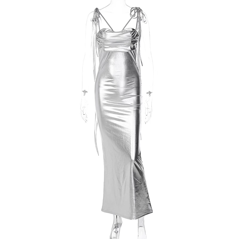 Sexy Silver Long Dress  YM1416