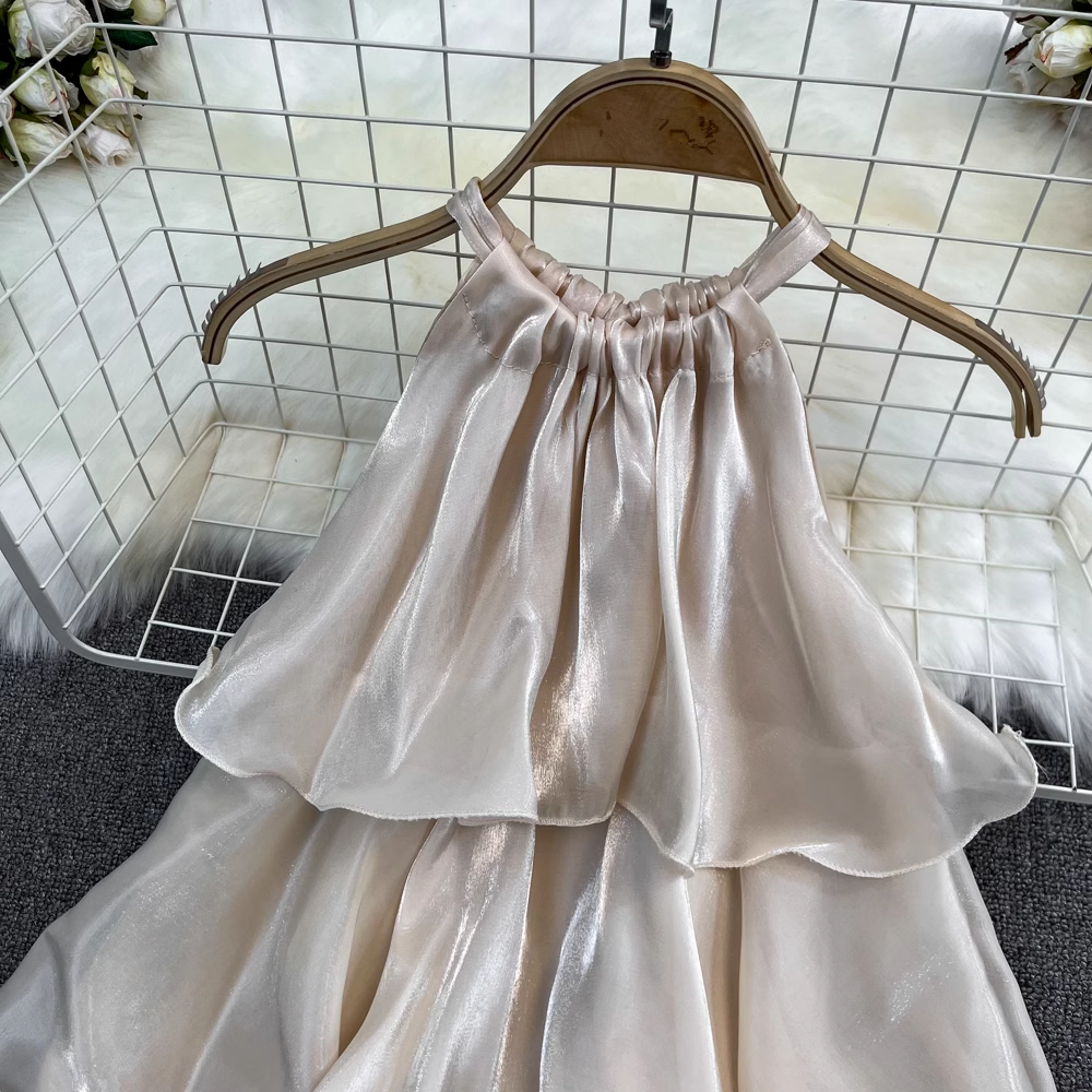 A-line Halter Neck Tutu Dress, YM267