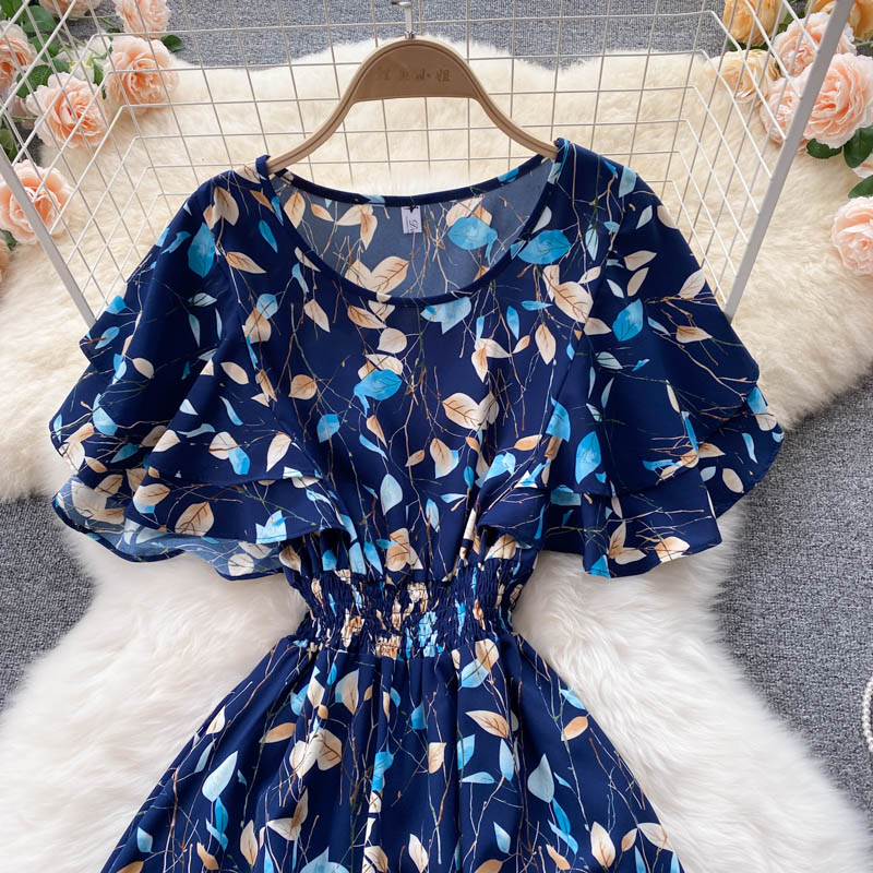 Cute Floral A Line Dress Fashion Dress YM441