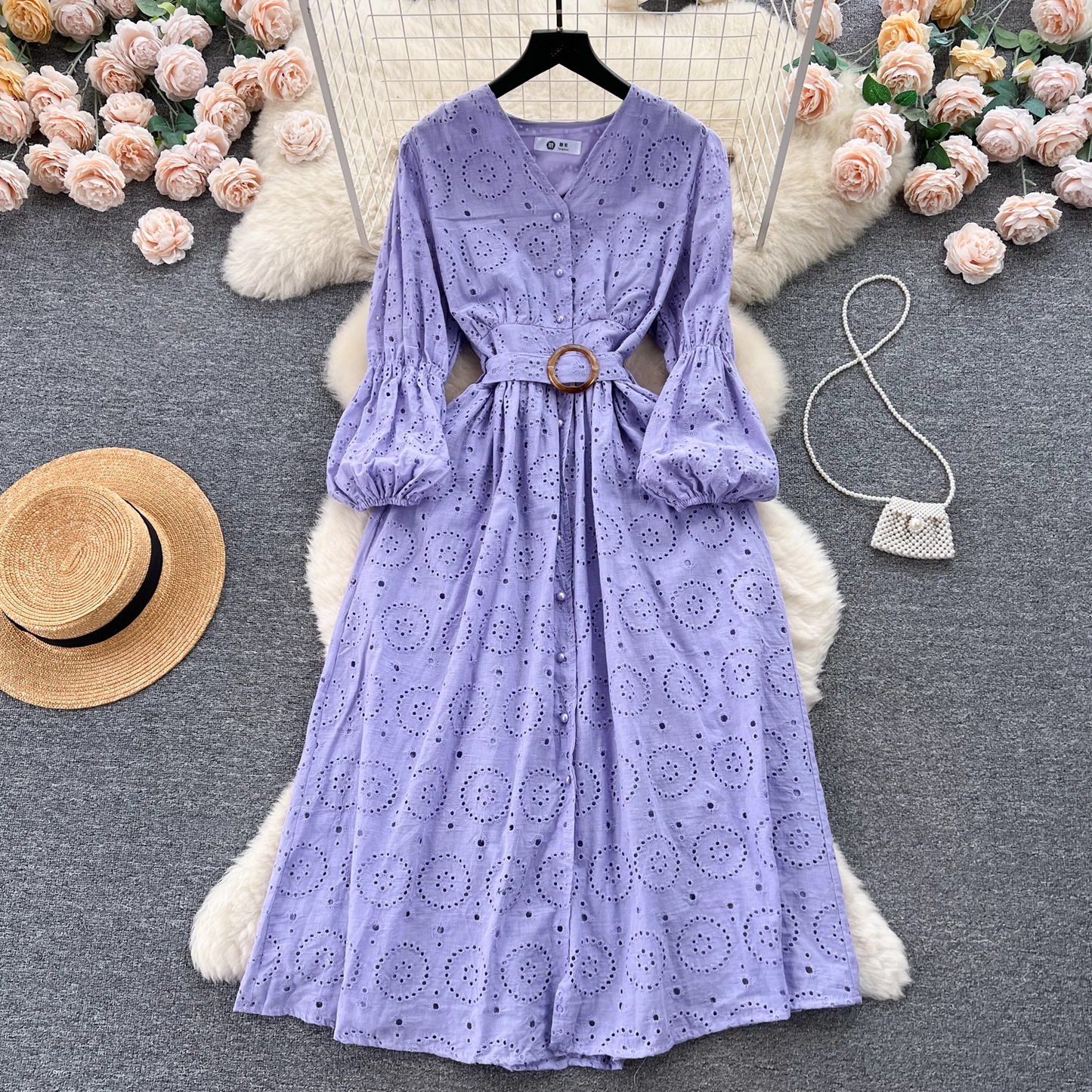 women's autumn lace dress YM548