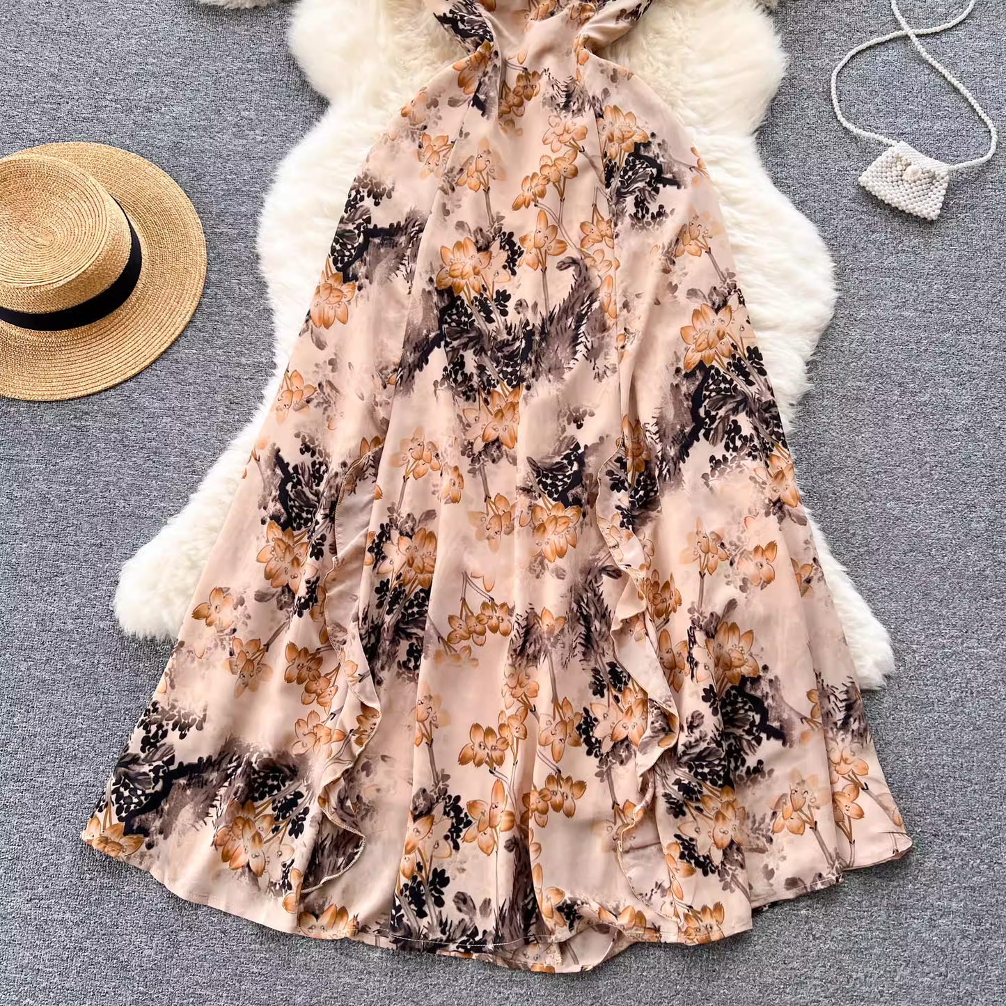 women's floral summer dress ,YM128