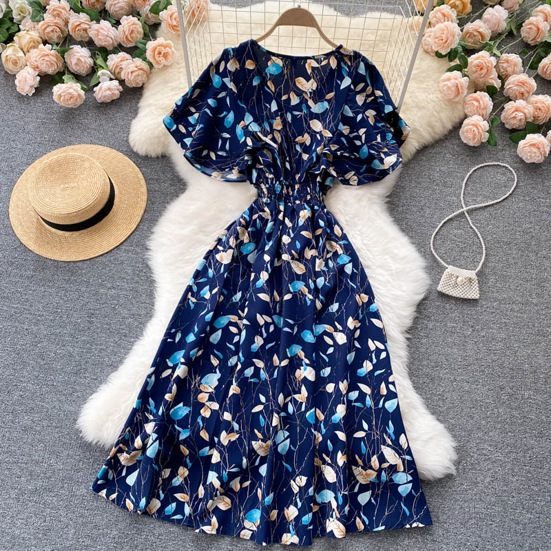 Cute Floral A Line Dress Fashion Dress YM441