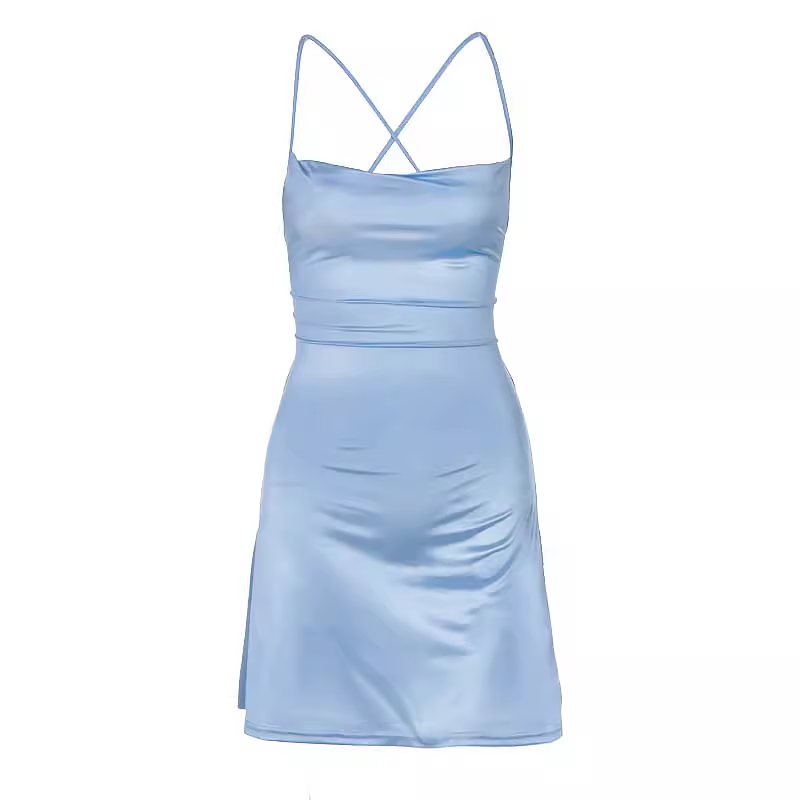 Sexy Blue Bodycon Dress   YM1365