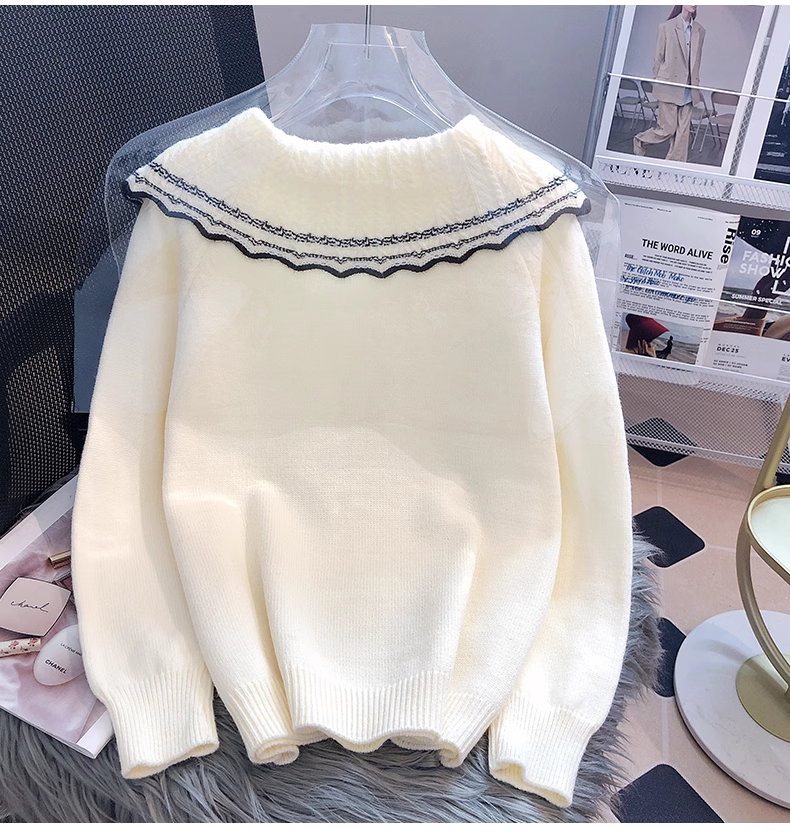 women's beige sweater YM367