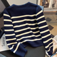 women's striped knitted cardigan YM772