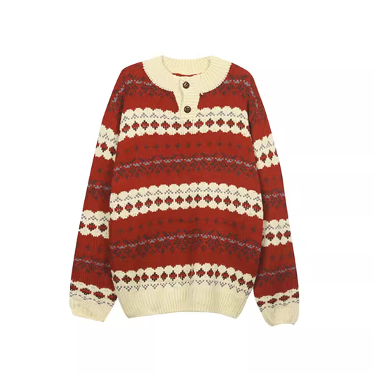 women's autumn and winter red sweater  YM859