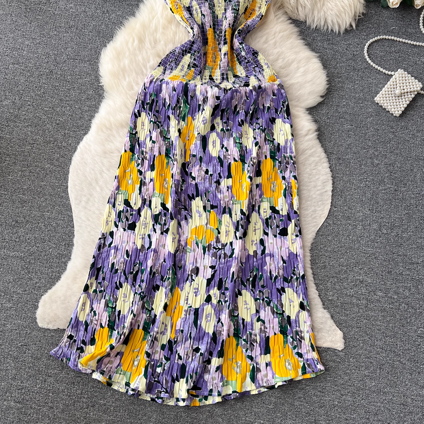 printed long beach dress YM1244