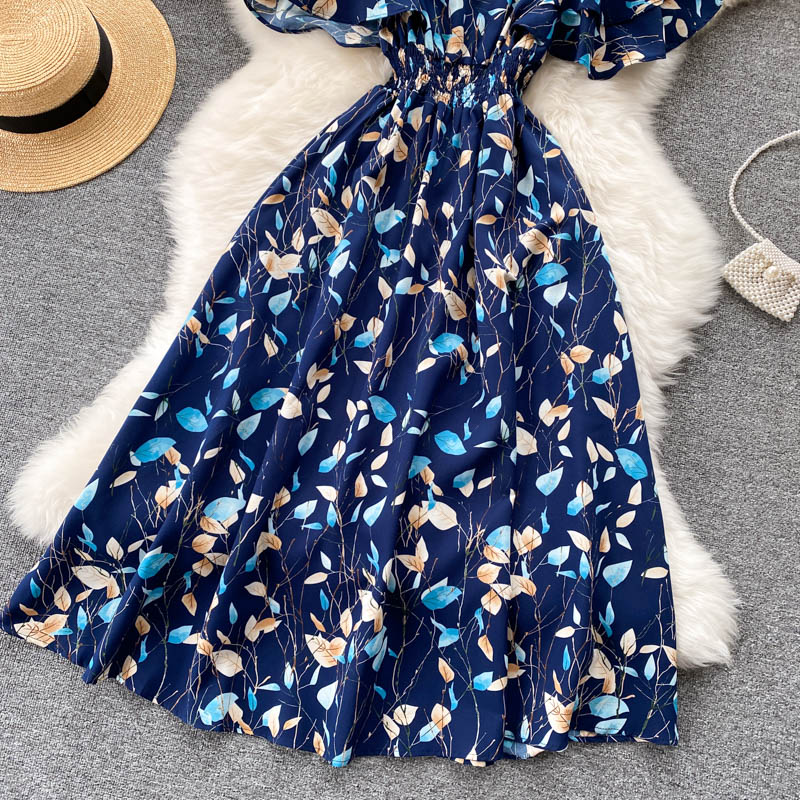 Cute Floral A Line Dress Fashion Dress YM441