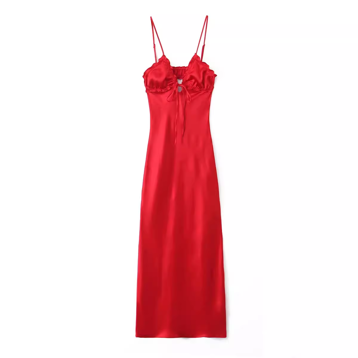 Sexy Red Sleeveless Dress  YM1374