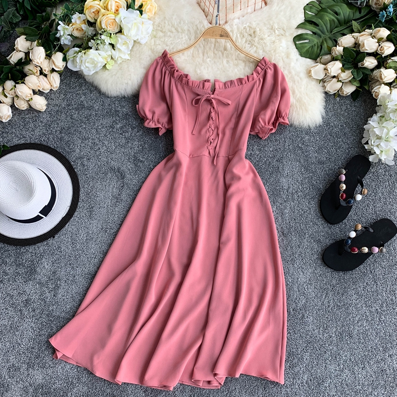 Cute A line short dress fashion dress, YM85