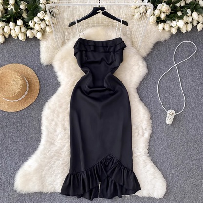 Fashion Black Summer Dress ,YM164