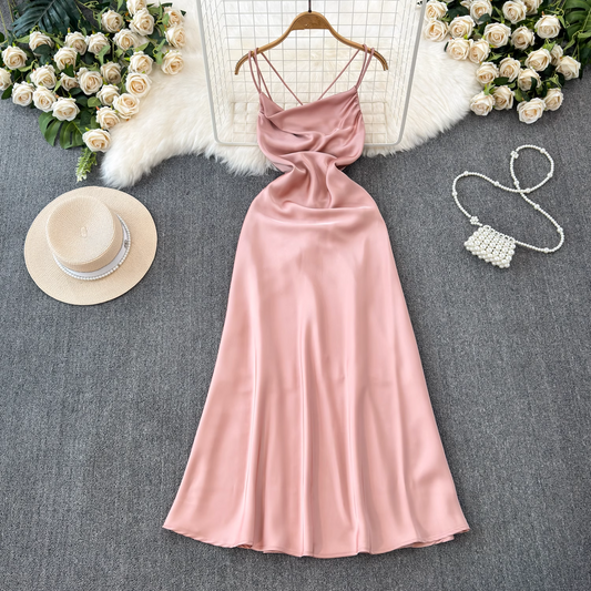 Simple A-line Summer Dress YM1041