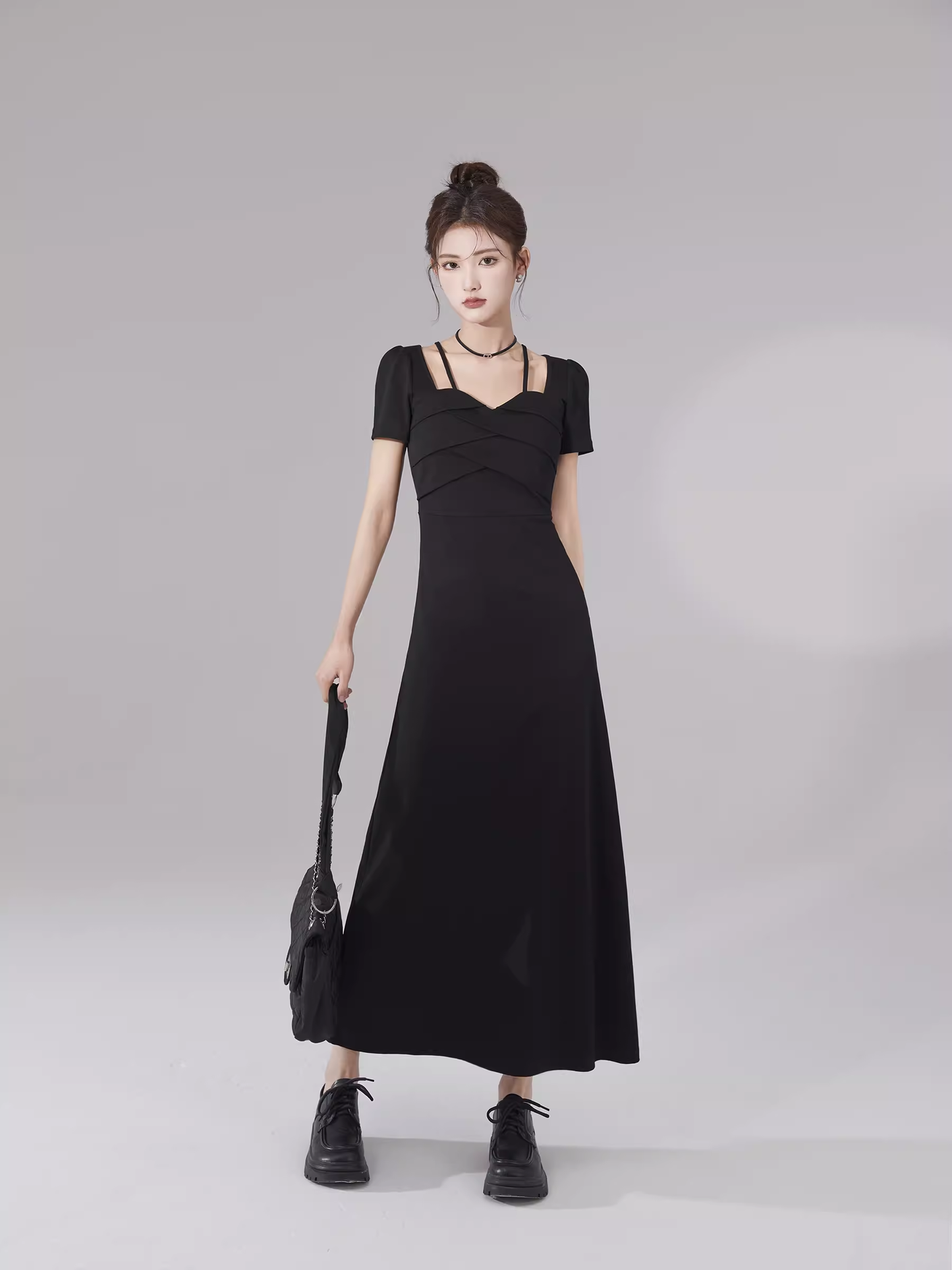 women's black dress YM1552