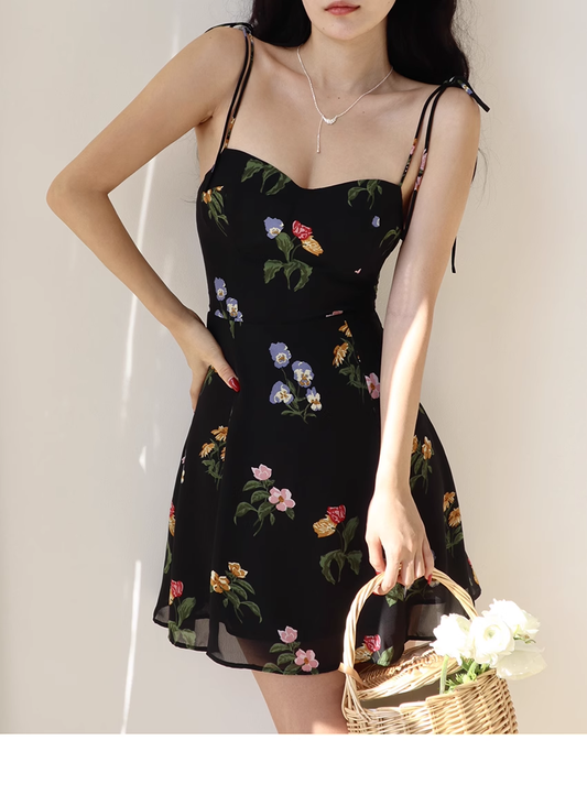 floral short dress YM1303