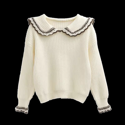 women's doll collar sweater spring and autumn  YM652