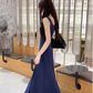 New Casual Sports Vest Suspender Long Dress Party Dress YM1758