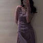 Elegant Purple Lace Women's Dress Party Dress Birthday Dress YM1728