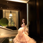 Strapless Dress Evening Dress Pink Super Fairy Light Tulle Birthday Dress Princess Gown YM1635