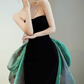 Black Evening Dress Strapless Velevet Mermaid Prom Dress YM1615