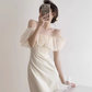 Birthday Dress One-shoulder Slim Sexy Long Party Dress YM1724