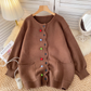 Sweet Color Button Sweater Jacket Knit Cardigan YM1575